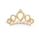 Pet Faux Pearl Crown Shape Bows