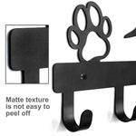 Black Metal Wall-Mounted Hanger For Dogs/ Cats Coats or Leashes or Even Your Keys