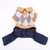 New Pet Jeans with Collar Shirt for Cats and Dogs