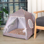 Cat Tent Bed; Teepee;  Closed Cozy Hammock With Floors; Cat House; Small Dog House