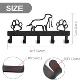 Black Metal Wall-Mounted Hanger For Dogs/ Cats Coats or Leashes or Even Your Keys