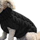 Turtleneck Knitted  Puppy  Sweater Vests