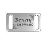 Slide-on Engraved Stainless Stainless Steel Personalized Pet Tag