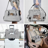 Soft Pet Carriers  with Locking Safety Zippers