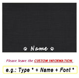 Personalized Pet Mat  Solid Colors