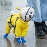 Hooded Waterproof Raincoats with Reflective Strap / Honey Bee; Bear; Dinosaur