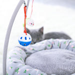 Cute Cat Bed with Hanging Play Toys