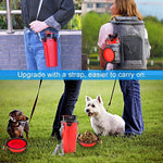 2 IN 1 Pet Travel Water/Food Bottle Collapsible