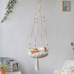 Bohemia Hand Woven Cat Swing;  Tapestry Bed;   Macrame Rope Cat Hammock;  Sleeping Mat;   Home Decor