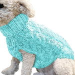 Turtleneck Knitted  Puppy  Sweater Vests