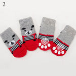 Soft Puppy Knit Socks; Anti Slip; Skid