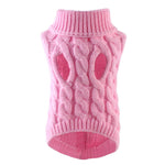 Turtleneck Knitted  Puppy  Sweater Vests