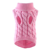 Turtleneck Knitted  Puppy  Sweater Vests