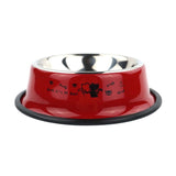 Multicolor Stainless Steel Dog /Cat Bowl ; Non-slip