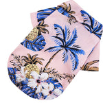 Summer Pet Clothes Beach Pineapple Shirt Hawaiian Pet Dogs Cats Golden Retriever Spring And Summer Four Seasons Clothes