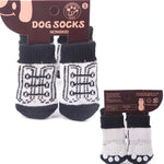 4pcs/set Pet Non-slip Warm Socks