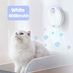 ROJECO 4000mAh Smart Cat Odor Purifier For Cat Litter Box;  Deodorizer