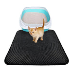 1Pc Non-slip Cat Litter Mat; Double Layer Cat Litter Trapping; Waterproof; Easy Clean