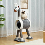 Multi-Level Cat Tree Tower with Large Tunnel and Scratching Post / Elk