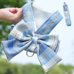 Cute Pet Harness Bow Skirt with Matching Collar