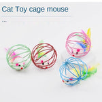 Colorful Feathered Cat Teaser Toy