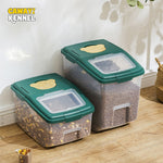 CAWAYI KENNEL Pet Food Storage Container; Double Sealed Moisture-proof