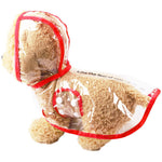 Waterproof And Fashionable;  Transparent Raincoat For Small and Medium-Sized Pets