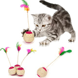 Colorful Feathered Cat Teaser Toy