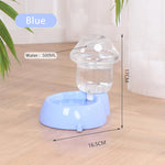 Pet Automatic Feeder; Mushroom Type /Anti-tipping Food Bowl Drinking Water Bottle