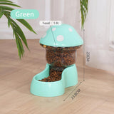 Pet Automatic Feeder; Mushroom Type /Anti-tipping Food Bowl Drinking Water Bottle