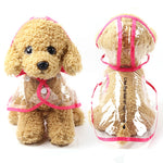 Waterproof And Fashionable;  Transparent Raincoat For Small and Medium-Sized Pets