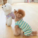 Cute Pet Casual Wear ;   Teddy Bear Cotton Onesie