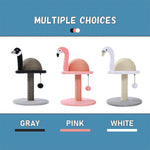 Animal Shaped Cat Scratching Post /Flamingo