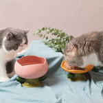 Ceramic Flower Pet Bowls