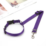 Solid Color Two-in-one Pet Car Seat Belt