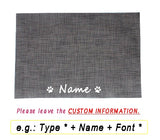 Personalized Pet Mat  Solid Colors