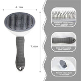 Pet Brush; Remove Pet Hair;   Non-slip Grooming Brush Stainless Steel