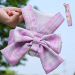 Cute Pet Harness Bow Skirt with Matching Collar