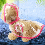 Waterproof And Fashionable;  Transparent Raincoat For Small and Medium-Sized Pets