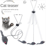 Colorful Feathered Cat Teaser Toy