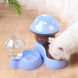 Pet Automatic Feeder; Mushroom Type /Anti-tipping Food Bowl Drinking Water Bottle