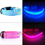 Flashing Luminous Adjustable Night Safety Nylon Pet Collar