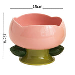 Ceramic Flower Pet Bowls