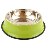 Multicolor Stainless Steel Dog /Cat Bowl ; Non-slip