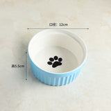 Wall Holder, Adjustable Height Ceramics Feeding Bowls; Anti Spill