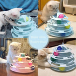 4 Levels Turnable Cat Toy