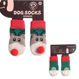 4pcs/set Pet Non-slip Warm Socks