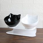 Non-slip Double Pet Bowls With Raised Stand