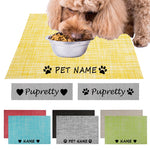 Personalized Pet Mat  Solid Colors