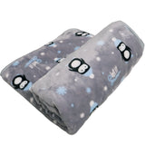 Soft Fluffy Flannel Dog Blanket Cute Cartoon Print